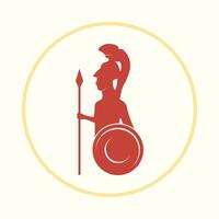 Athena helpful trendy icon attractive abstract illustration artwork colorful design vector