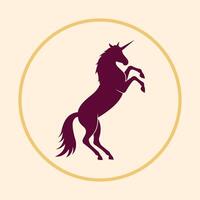 Unicorn trendy icon usable art colorful illustration abstract background design vector