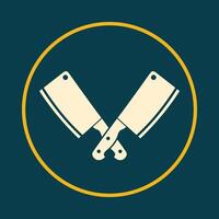 Meat knife beneficial trendy icon attractive abstract illustration artwork design vector