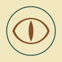Reptile eye applicable trendy icon beautiful abstract illustration artwork colorful design vector