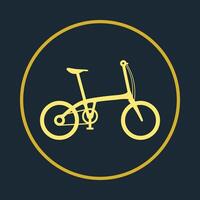 Folding cycle artwork trendy beautiful illustration lovely abstract icon design vector