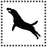 Beagle Dog Silhouette illustration, Beagle Dog Silhouette, Beagle Dog Silhouette art on white background vector