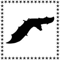 Bat Silhouette illustration, Bat Silhouette, Bat Silhouette art on white background vector