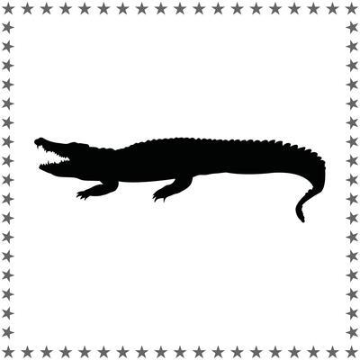 Crocodile Silhouette illustration, Crocodile Silhouette, Crocodile Silhouette art on white background