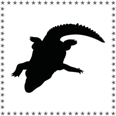 Crocodile Silhouette illustration, Crocodile Silhouette, Crocodile Silhouette art on white background