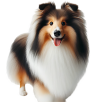 Sheltie dog isolated from background png