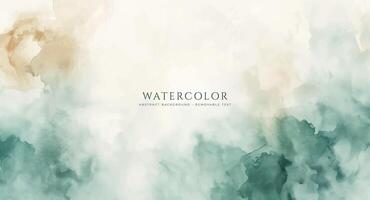 Abstract horizontal watercolor background. Neutral light colored empty space background illustration vector