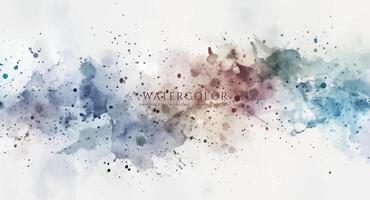 Abstract horizontal watercolor background. Neutral light colored empty space background illustration vector
