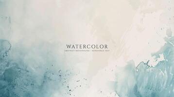 Abstract horizontal watercolor background. Neutral light colored empty space background illustration vector