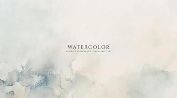 Abstract horizontal watercolor background. Neutral light colored empty space background illustration vector