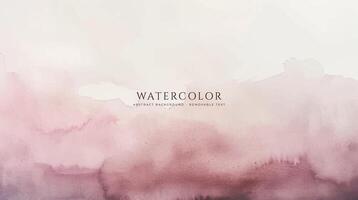Abstract horizontal watercolor background. Neutral light colored empty space background illustration vector