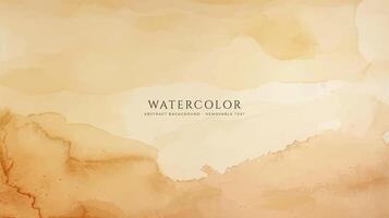Abstract horizontal watercolor background. Neutral light colored empty space background illustration vector