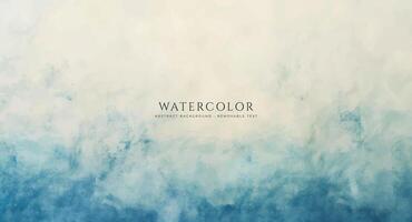 Abstract horizontal watercolor background. Neutral light colored empty space background illustration vector