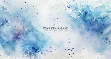 Abstract horizontal watercolor background. Neutral light colored empty space background illustration vector