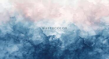 Abstract horizontal watercolor background. Neutral light colored empty space background illustration vector