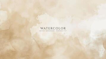 Abstract horizontal watercolor background. Neutral light colored empty space background illustration vector