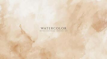 Abstract horizontal watercolor background. Neutral light colored empty space background illustration vector