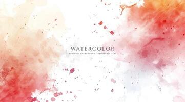 Abstract horizontal watercolor background. Neutral light colored empty space background illustration vector