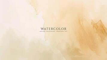 Abstract horizontal watercolor background. Neutral light colored empty space background illustration vector
