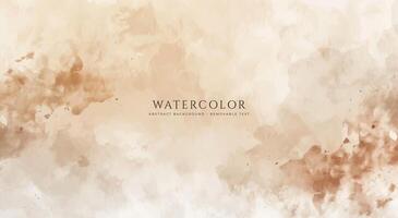 Abstract horizontal watercolor background. Neutral light colored empty space background illustration vector
