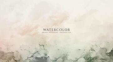 Abstract horizontal watercolor background. Neutral light colored empty space background illustration vector