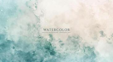 Abstract horizontal watercolor background. Neutral light colored empty space background illustration vector