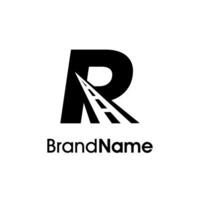 Minimalist Initial R Way Logo vector