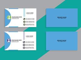 Modern and clean professional business card template vector