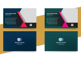 Free modern and professional business card template vector