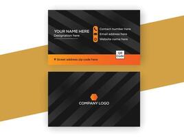 Modern and clean professional business card template vector