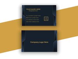 Modern and clean professional business card template vector
