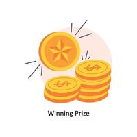 Winning Prize concepts style illustration. EPS 10 File vector