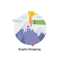 Graphic Designing concepts style illustration. EPS 10 File vector