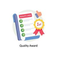 Quality Award concepts style illustration. EPS 10 File vector