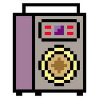 Sound speaker in pixel art style vector