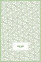 curly lines pattern with green dominant color vector