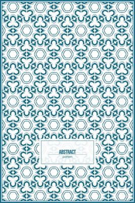 abstract pattern of random shape and imperfect hexagon