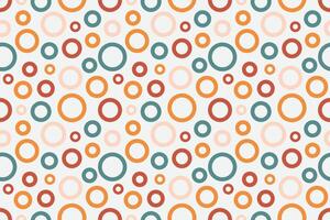 Colorful circles abstract seamless pattern vector