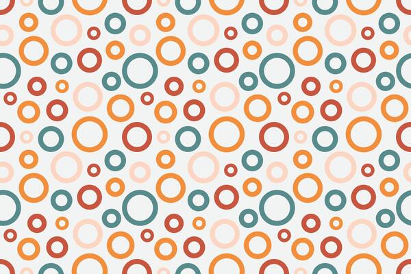 Colorful circles abstract seamless pattern