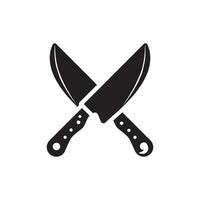 simple Knife outline drawing icon in glyph style. Pro Set vector