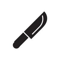 simple Knife outline drawing icon in glyph style. Pro Set vector