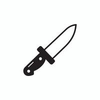 simple Knife outline drawing icon in glyph style. Pro Set vector