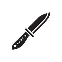simple Knife outline drawing icon in glyph style. Pro Set vector