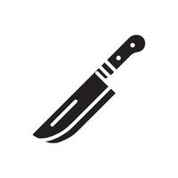 simple Knife outline drawing icon in glyph style. Pro Set vector