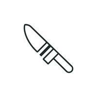 simple Knife outline drawing icon in glyph style. Pro Set vector