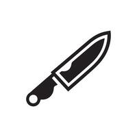 simple Knife outline drawing icon in glyph style. Pro Set vector