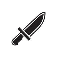 simple Knife outline drawing icon in glyph style. Pro Set vector