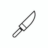 simple Knife outline drawing icon in glyph style. Pro Set vector