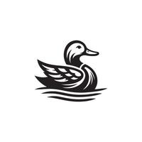 duck silhouettes, Lake Ducks Silhouette, Duck silhouettes, duck collection, various poses, black isolated figures vector