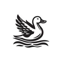 duck silhouettes, Lake Ducks Silhouette, Duck silhouettes, duck collection, various poses, black isolated figures vector